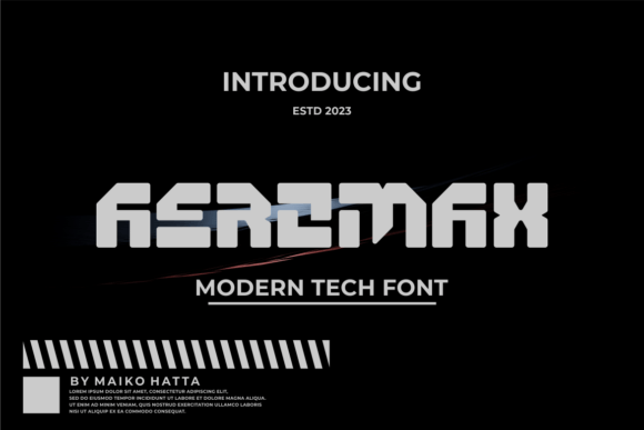Aeromax: The Modern Display Typeface for Bold Editorial Design