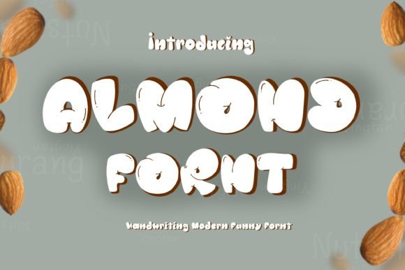 Almond Fornt: A Bubbly Display Font for Youthful Branding