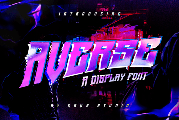 Averse Font for Bold Display Typography