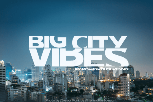 Big City Vibes: A Bold Display Font for Modern Branding