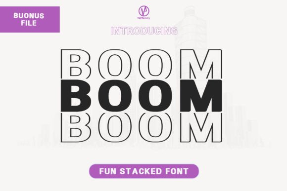 Boom Font: A Fresh Display Type for Modern Designs