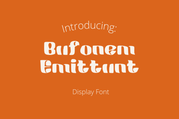 Bufonem Emittunt Display Font for Bold Web Design