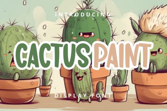 Cactus Paint: A Playful Display Typeface for Modern Web Projects