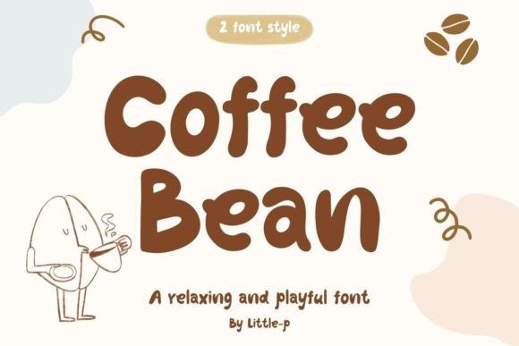 Coffee Bean Font for Creative Projects