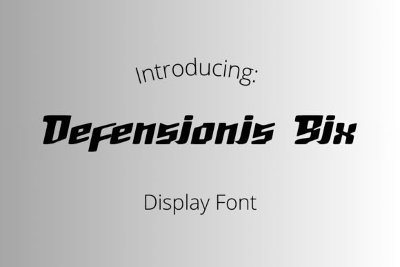 Defensionis Six: A Bold Display Font for Impactful Branding