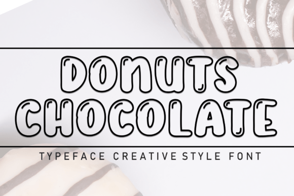 Donuts Chocolate: A Sweet Handwritten Display Font for Editorial Design