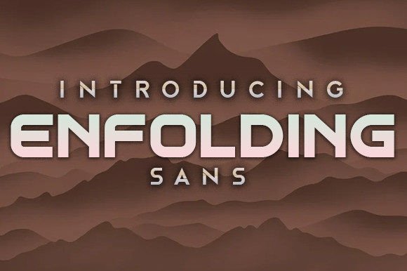 Enfolding: The Perfect Display Typeface for Bold Branding