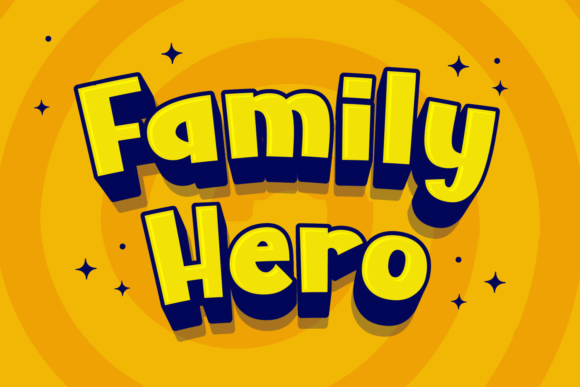 Family Hero Font: A Playful Display Type for Creative Projects