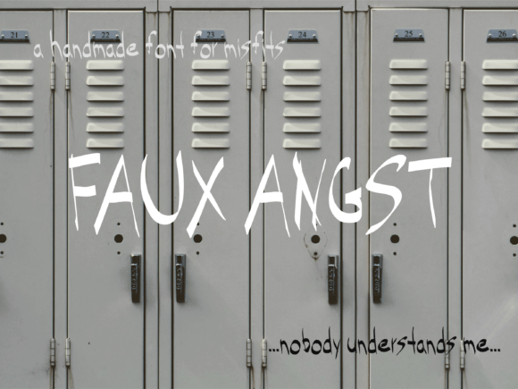 Faux Angst Font for Bold Branding and Edgy Design