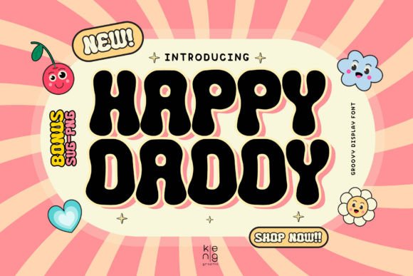 Happy Daddy: The Groovy Display Font for Handmade Brands