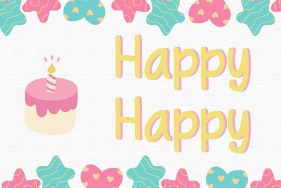 Happy Happy Font: A Vibrant Display Typeface for Creative Makers