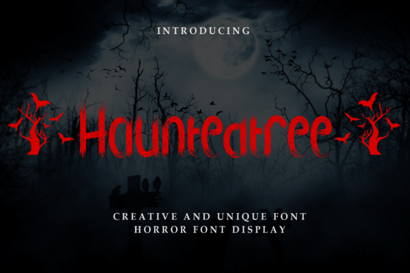 Hauntedtree Font for Creepy Craft Projects and Branding