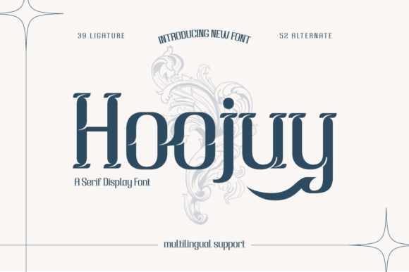 Hoojuy: A Classic Display Typeface for Retro Modern Branding
