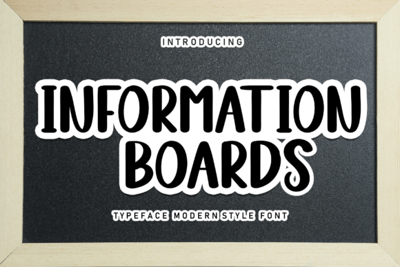 Information Boards: A Sweet Handwritten Display Font for Creative Branding