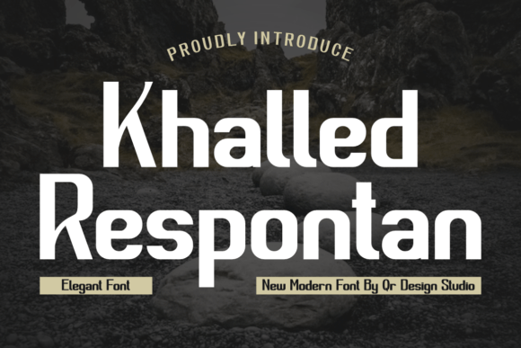 Khalled Respontan: The Bold Typeface for Authentic Brand Identity