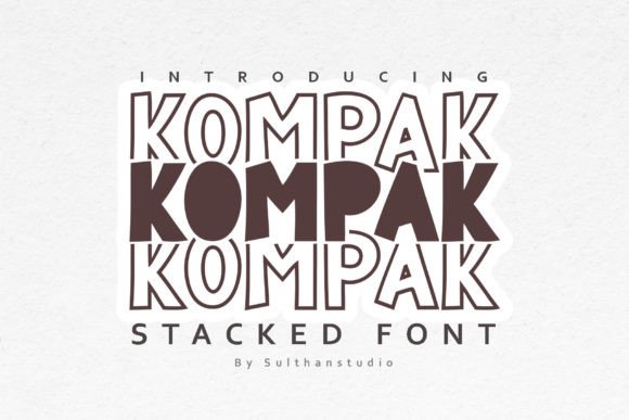 Kompak: The Playful Display Font for Modern Web Design