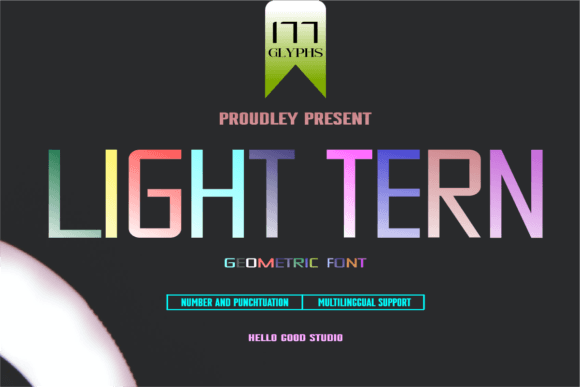 Light Tern: A Modern Display Font for Bold Visual Communication