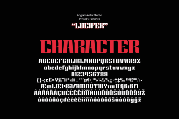 Lucifer: A Modern Display Font for Branding and Design