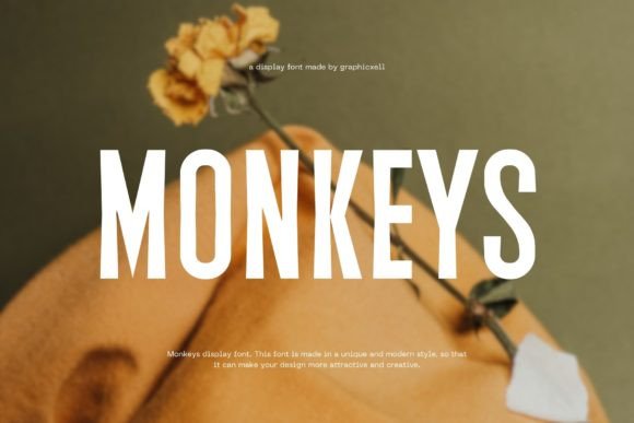 Monkeys: A Modern Display Font for Editorial Design