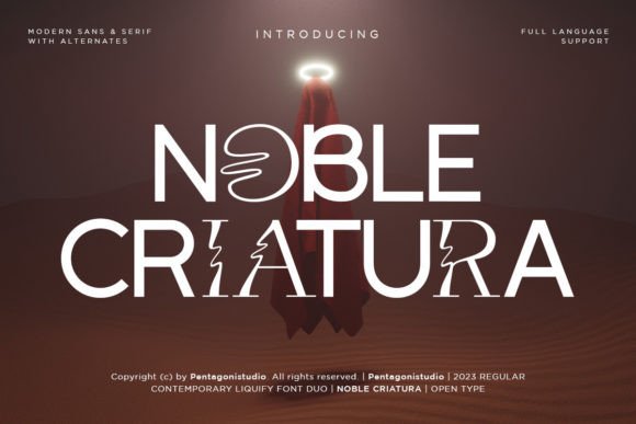 Noble Criatura: A Quirky Display Font for Whimsical Branding