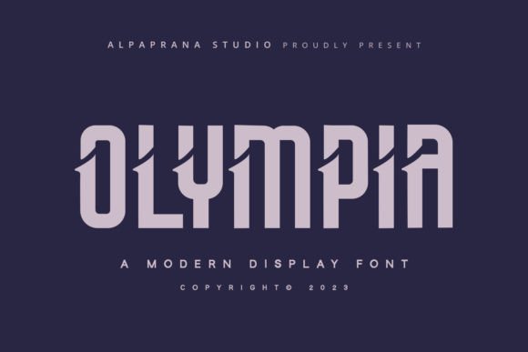 Olympia Display Font for Modern Branding and Digital Campaigns