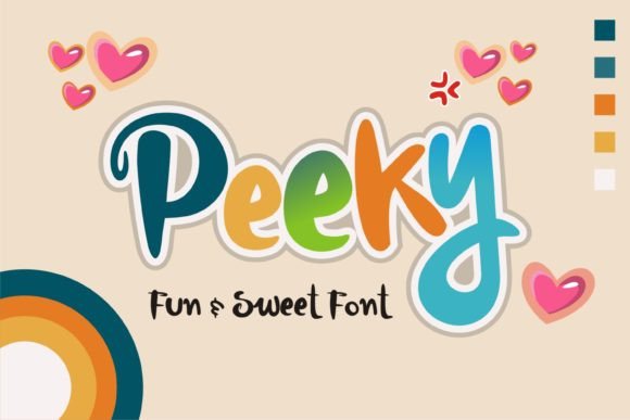 Peeky: The Playful Display Font That Elevates Campaign Visuals