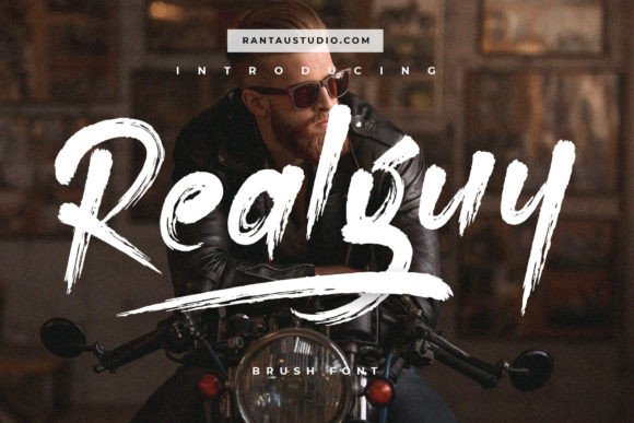 Realguy: A Handmade Display Font for Authentic Shop Branding