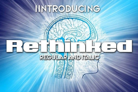 Rethinked Font for Bold Visual Impact