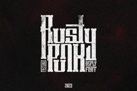 Rusty Punk Font for Steampunk-Inspired Design