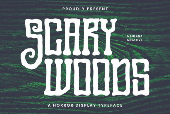 Scary Woods: The Unique Display Font for Handmade Creators