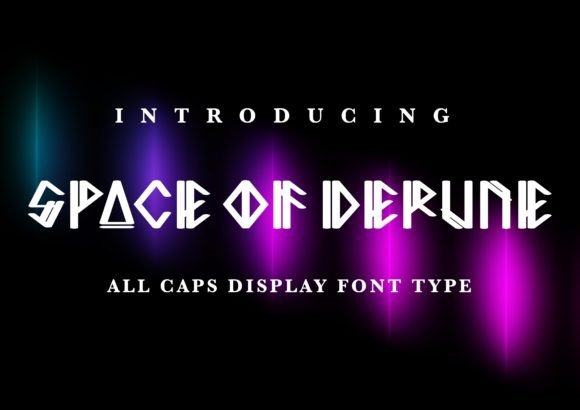 Space of Derune: A Premium Display Typeface for Modern Web Design