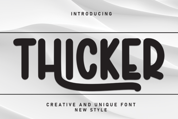 Thicker: A Sweet Handwritten Display Font for Editorial Design
