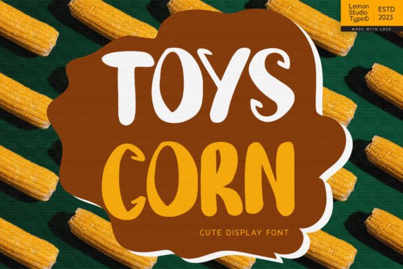 Toys Corn: A Handwritten Display Font for Editorial Design