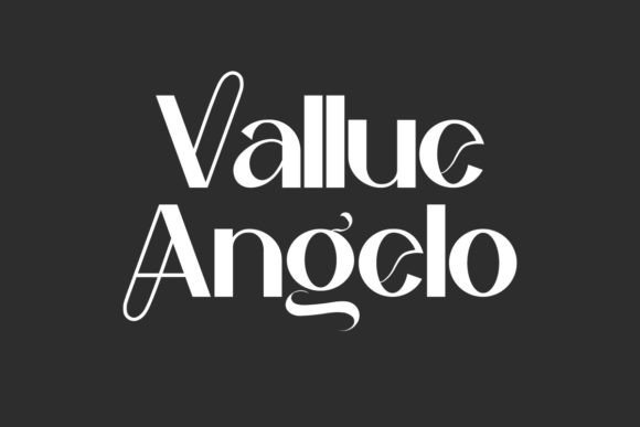 Vallue Angelo: The Elegant Display Font for Handmade Brands