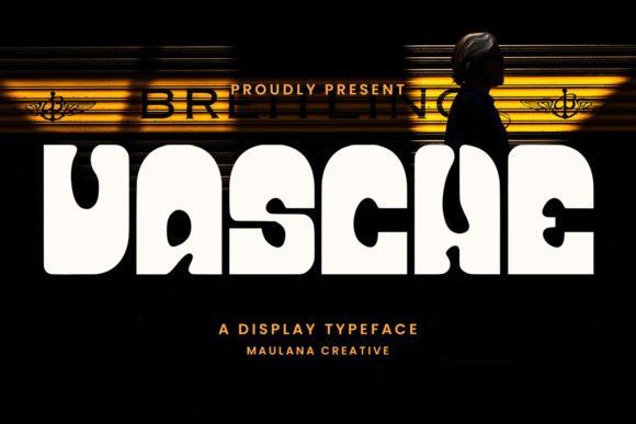 Vasche: A Groovy Display Font for Retro Branding