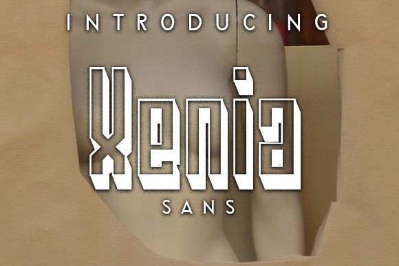 Xenia: The Blocky 3D Typeface for Bold Editorial Design