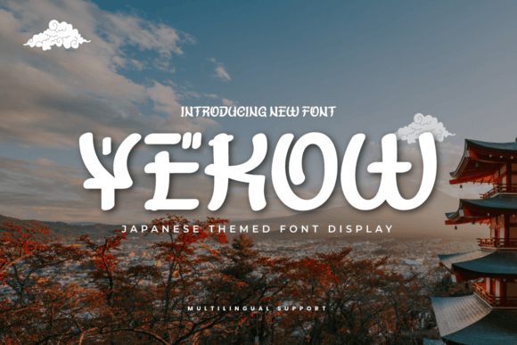 Yekow Typeface for Authentic Japanese-Style Crafts